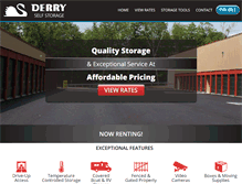 Tablet Screenshot of derryselfstorage.com